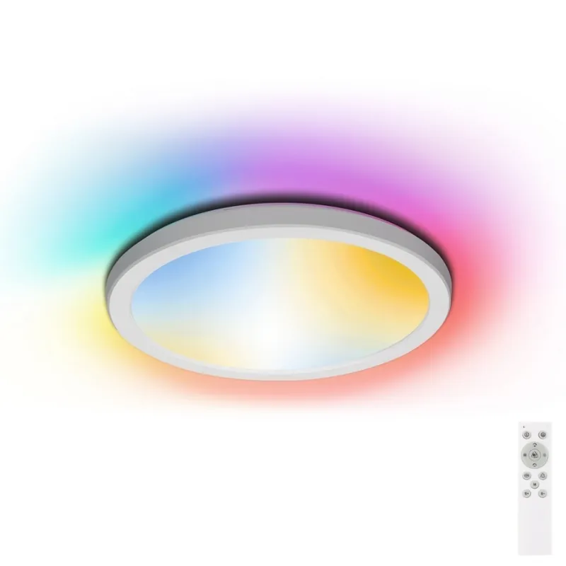 Koupit Online Aigostar - LED RGBW Stmívatelné koupelnové stropní svítidlo LED/18W/230V 3000-6500K pr. 30 cm IP44 + dálkové ovládání