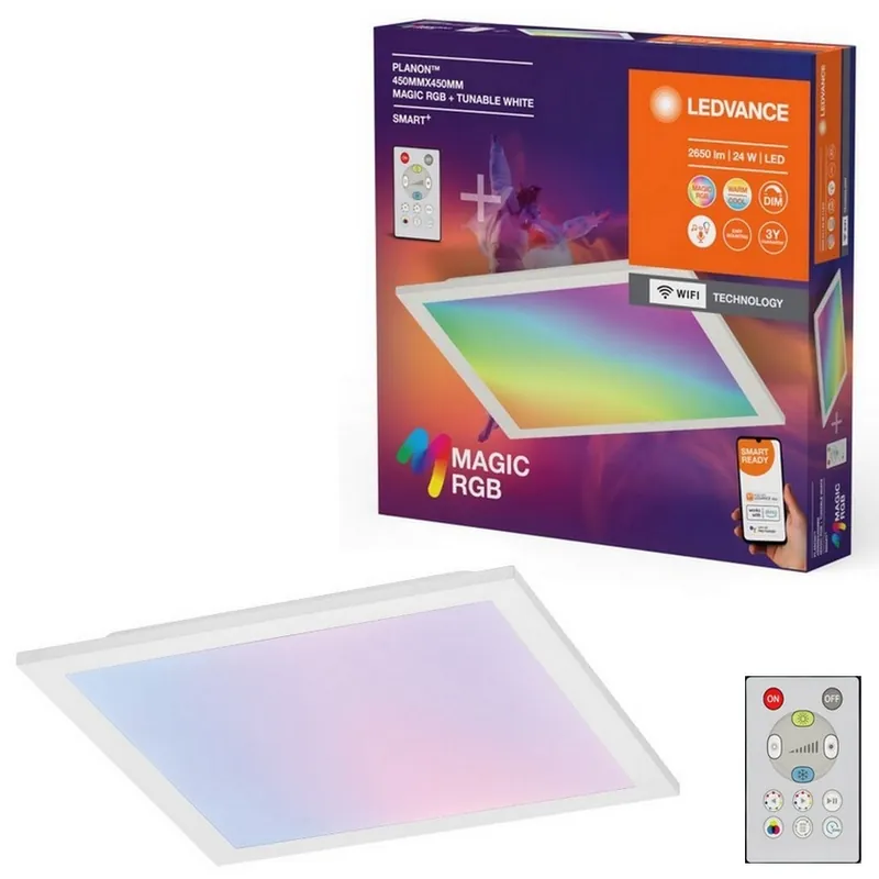 Ledvance - LED RGBW Stmívatelné stropní svítidlo SMART+ MAGIC LED/24W/230V 2700-6500K Wi-Fi + dálkové ovládání Dokud Zásoby Vydrží