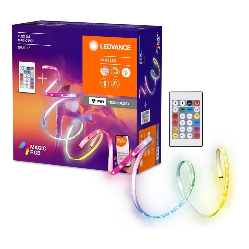 Aktuální Ledvance - LED RGB Stmívatelný pásek SMART+ MAGIC FLEX 5m LED/24W/230V Wi-Fi + dálkové ovládání