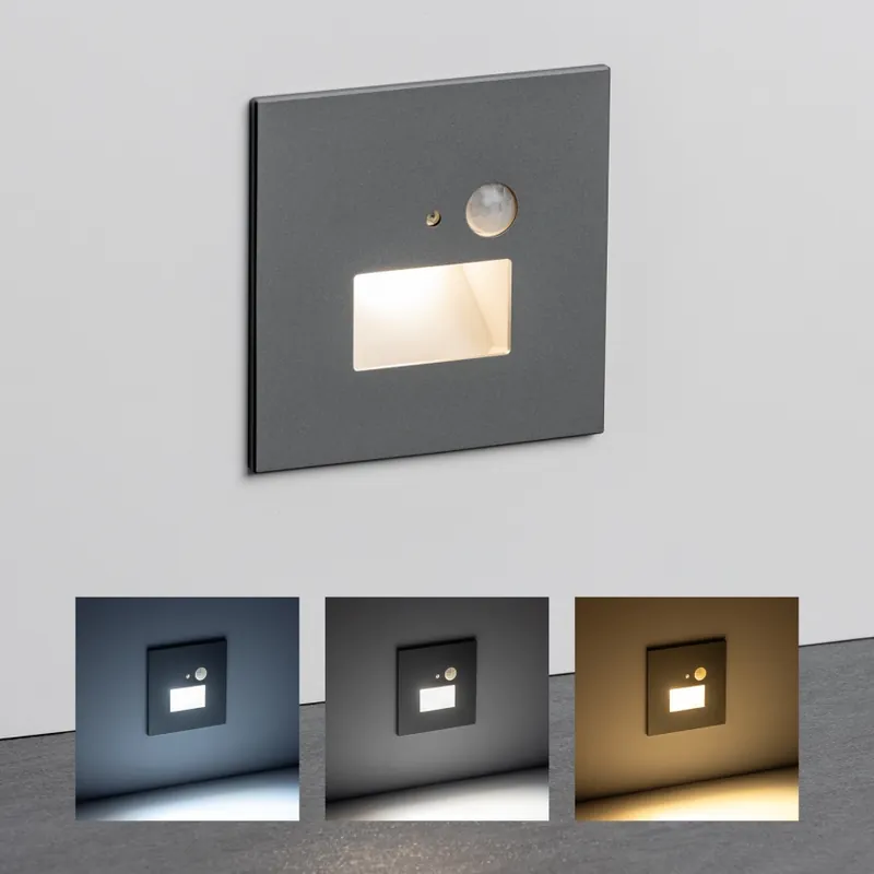Časově Omezené LED Schodišťové svítidlo se senzorem pohybu a soumraku LED/1,5W/230V 3000/4000/6500K stříbrná