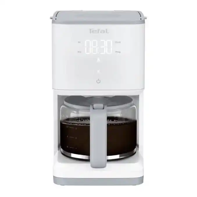Tefal - Překapávací kávovar s LCD displejem SENSE 1000W/230V bílá Novinka