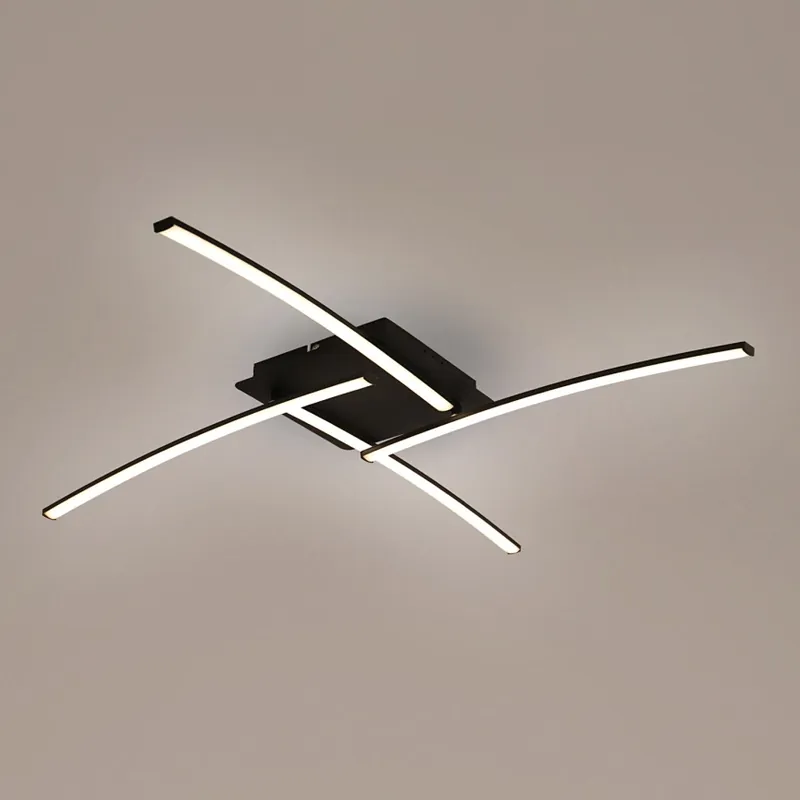 Brilagi - LED Stropní svítidlo STRIPES LED/32W/230V 69x69 cm černá Horká Nabídka
