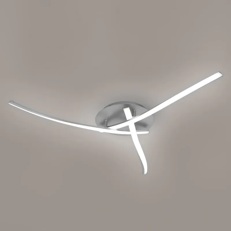 Akční Cena Brilagi - LED Stropní svítidlo STRIPES LED/24W/230V pr. 64 cm stříbrná