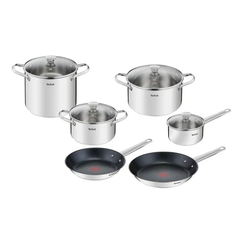 Tefal - Sada nádobí 10 ks COOK EAT nerez Nejlepší Cena
