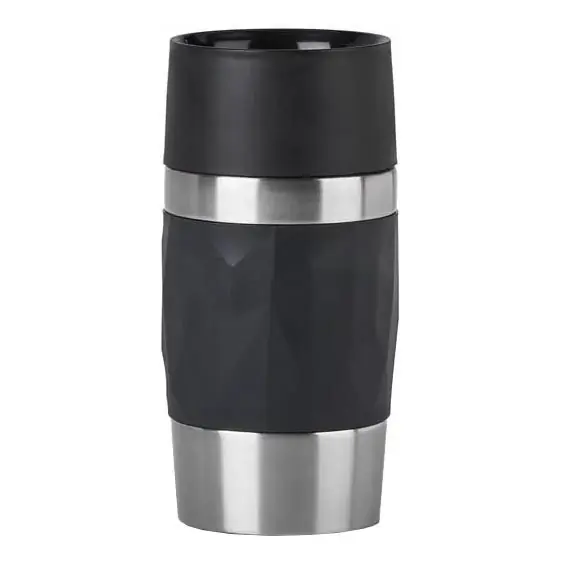 Jen Po Omezenou Doba Tefal - Termohrnek 300 ml COMPACT MUG nerez/černá