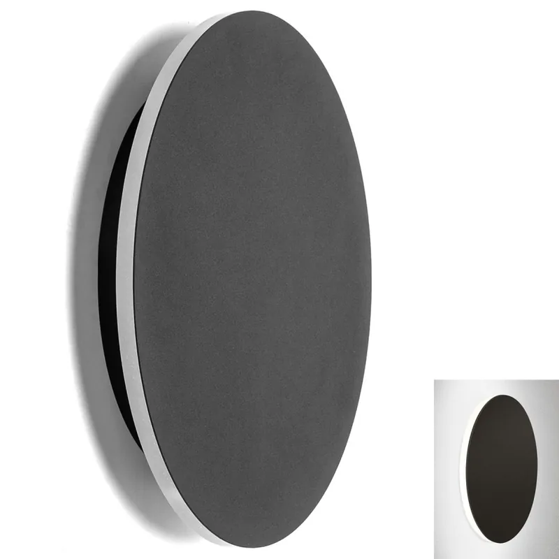 Omezená Nabídka Aigostar - LED Nástěnné svítidlo LED/12W/230V 6500K 25 cm černá