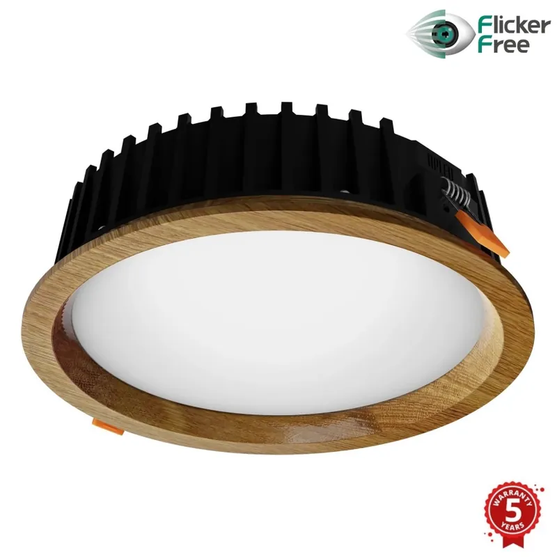 Značkový APLED - LED Podhledové svítidlo RONDO WOODLINE LED/12W/230V 3000K pr. 20 cm dub masiv