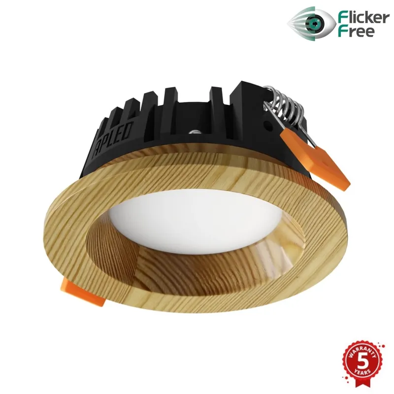 Speciální Cena APLED - LED Podhledové svítidlo RONDO WOODLINE LED/3W/230V 3000K pr. 9 cm borovice masiv