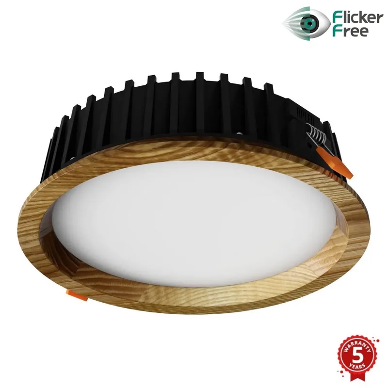 Horká Nabídka APLED - LED Podhledové svítidlo RONDO WOODLINE LED/12W/230V 3000K pr. 20 cm jasan masiv