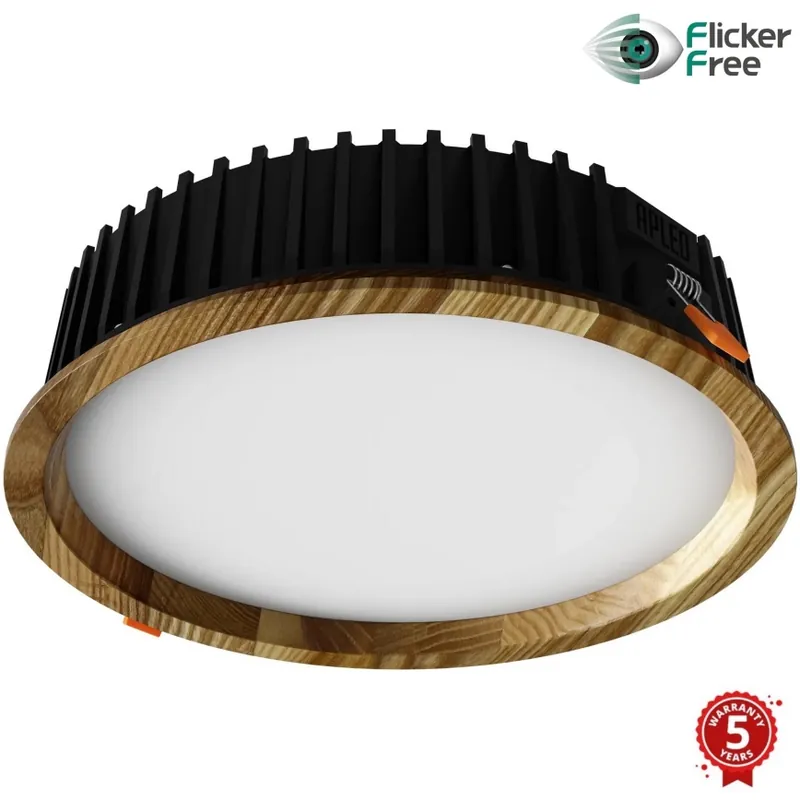 Zlevněný APLED - LED Podhledové svítidlo RONDO WOODLINE LED/18W/230V 4000K pr. 26 cm jasan masiv