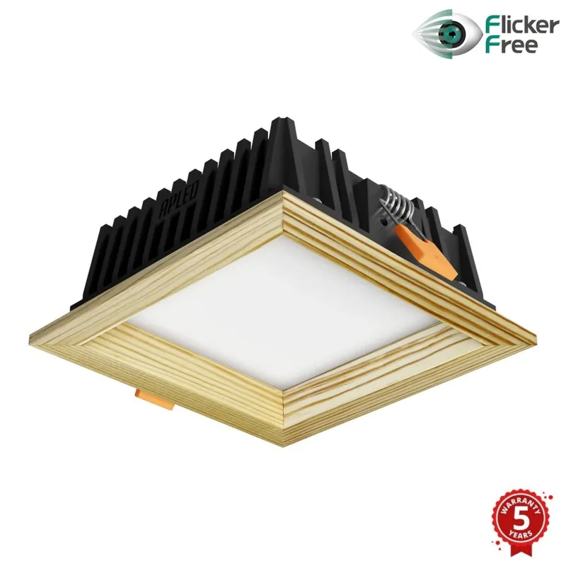 Horká Nabídka APLED - LED Podhledové svítidlo SQUARE WOODLINE LED/6W/230V 4000K 12x12 cm borovice masiv