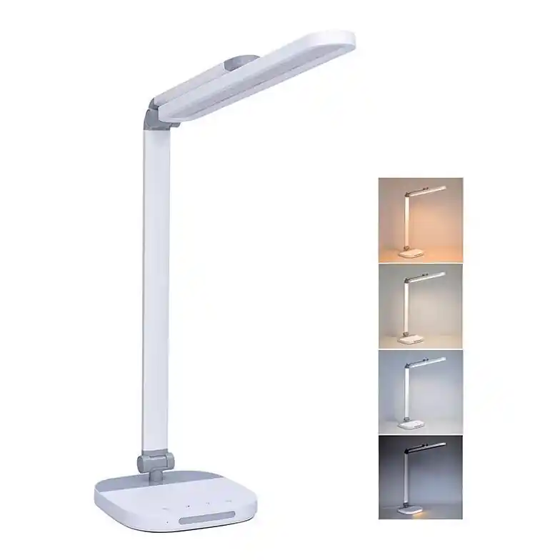LED Stmívatelná dotyková stolní lampa s nočním osvětlením LED/10W/5V 3000/4000/5000K bílá Novinka