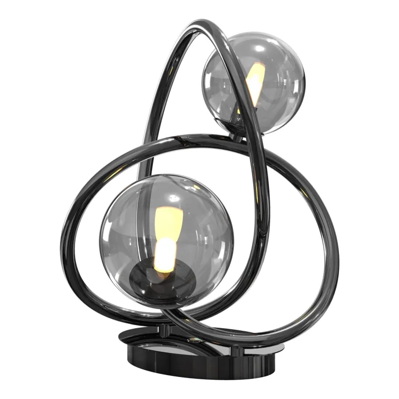 Akční Nabídka Wofi 8014-205 - LED Stolní lampa NANCY 2xG9/3,5W/230V černá/lesklý chrom