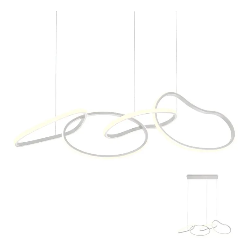 Nejlepší Cena Redo 01-2594 - LED Stmívatelný lustr na lanku BIAS LED/87,4W/230V 3000K CRI 90 bílá