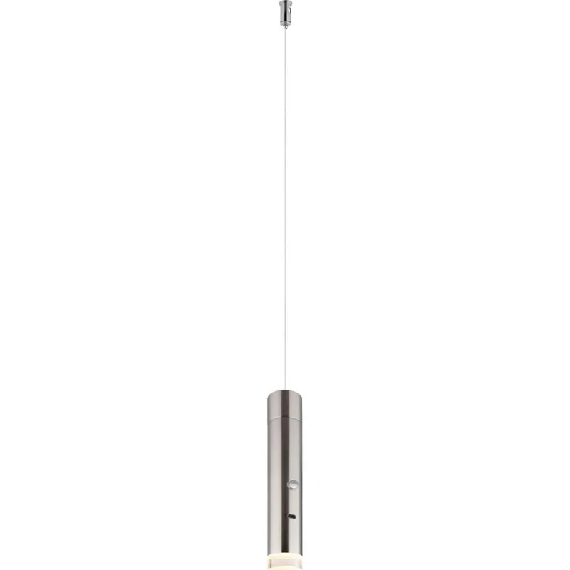 Přímo Od Výrobce Globo - LED Stmívatelné dotykové nabíjecí svítidlo 2v1 LED/2W/230/5V matný chrom