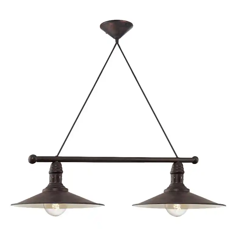 Značkový Brilagi - Lustr na lanku FORGE 2xE27/60W/230V hnědá