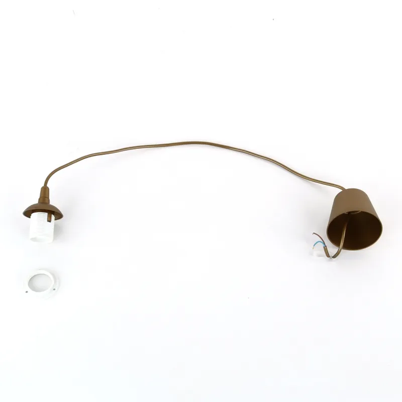 Cenová Bomba Napájecí kabel EDI 1xE27/60W/230V 90 cm hnědá