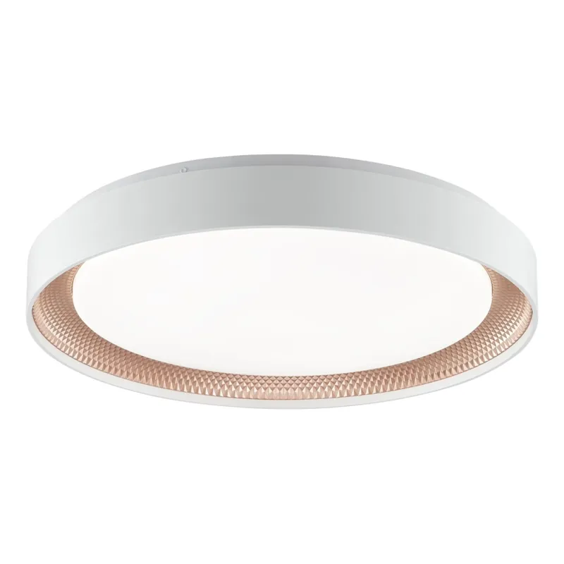 Pouze Dnes Brilliant - LED Stmívatelné stropní svítidlo WALDO LED/36W/230V 3000-6500K pr. 48,5 cm bílá/rose gold + dálkové ovládání