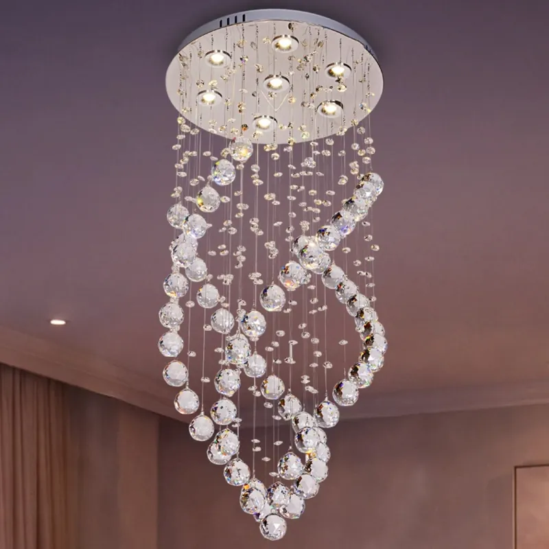 Horká Nabídka LED Křišťálové stropní svítidlo NAURU LED/24W/230V pr. 40 cm lesklý chrom + dálkové ovládání