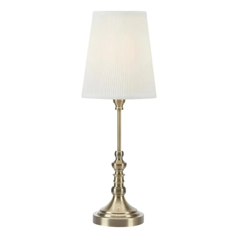 Akční Nabídka Markslöjd 108970 - Stolní lampa NOBLE 1xE14/40W/230V 66 cm bílá/mosaz