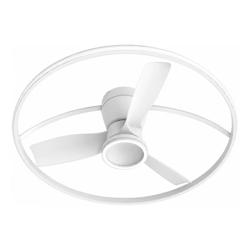 Tovární Cena Fulgur s-43048 - LED Stmívatelný stropní ventilátor THORA LED/50W/230V 2700-5000K bílá + dálkové ovládání