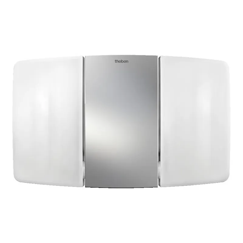 Značkový theben - LED Nástěnný reflektor 2xLED/10W/230V stříbrná IP55