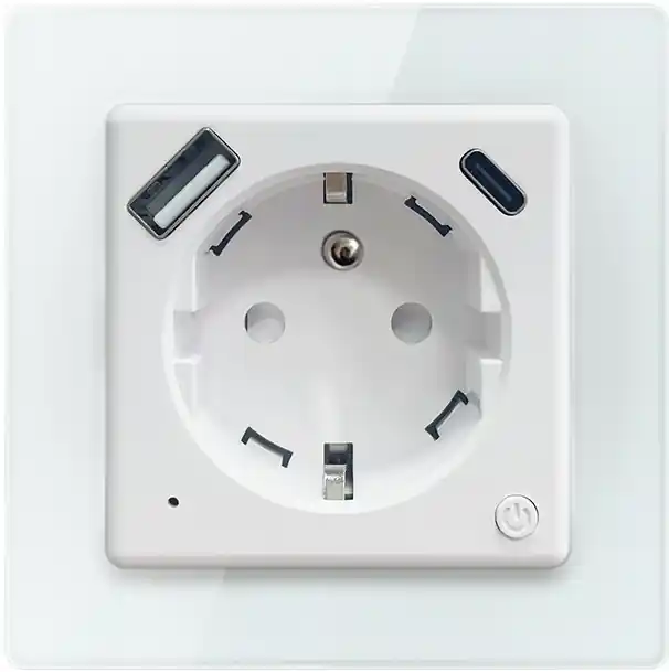 Immax NEO 07544L - Chytrá zásuvka E 16A/230V + 1xUSB-A+1xUSB C PD 20W Tuya Wi-Fi Nová Kolekce