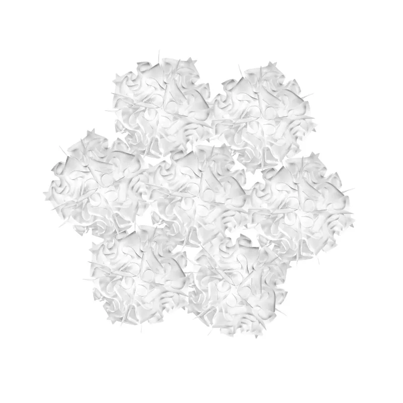 Slamp Veli 7 Opal, rozměrné závěsné svítidlo z bilého Opalflexu, 9x12W E27, prům. 130cm Originální