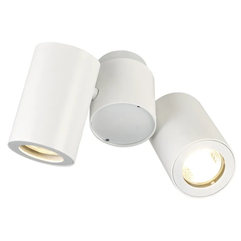 SLV Enola_B, bílé spotové stropní svítidlo s nastavitelnými reflektory, 2x50W GU10, výška 14cm Novinka