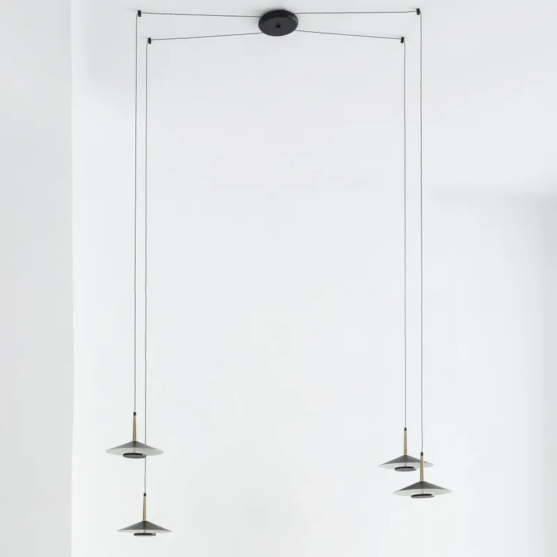 Mantra Orion, moderní černé svítidlo s mosaznými prvky LED 4 x 8W 1770lm 3000K, průměr 25cm Cenová Bomba
