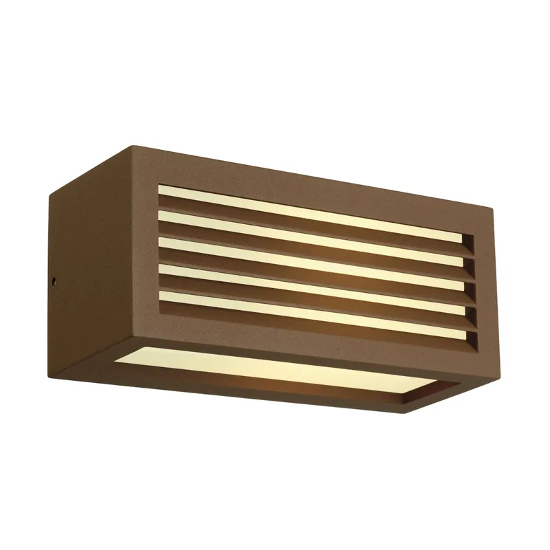 SLV Box_L, venkovní nástěnné rezavé svítidlo, 1xE27 max.18W, šířka 25cm, IP54 Sleva