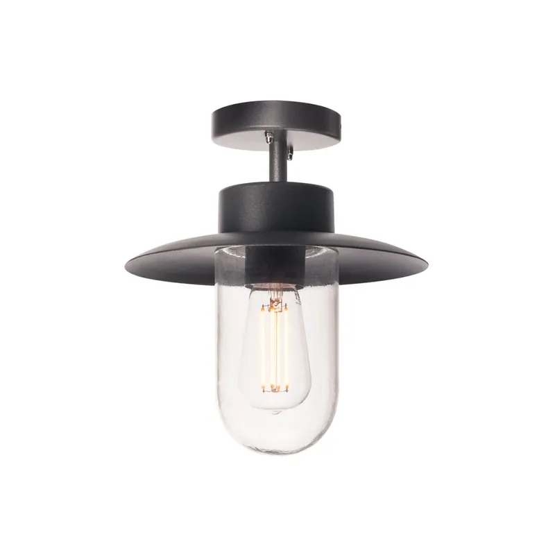 Cenově Výhodný SLV Molat, venkovní stropní svítidlo, 1x E27 max. 60W, antracit, průměr 23cm, IP44
