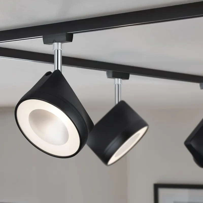 Nová Kolekce Paulmann Arena, spot pro Urail system, 14W LED 2700K stmívatelné, matná černá/chrom