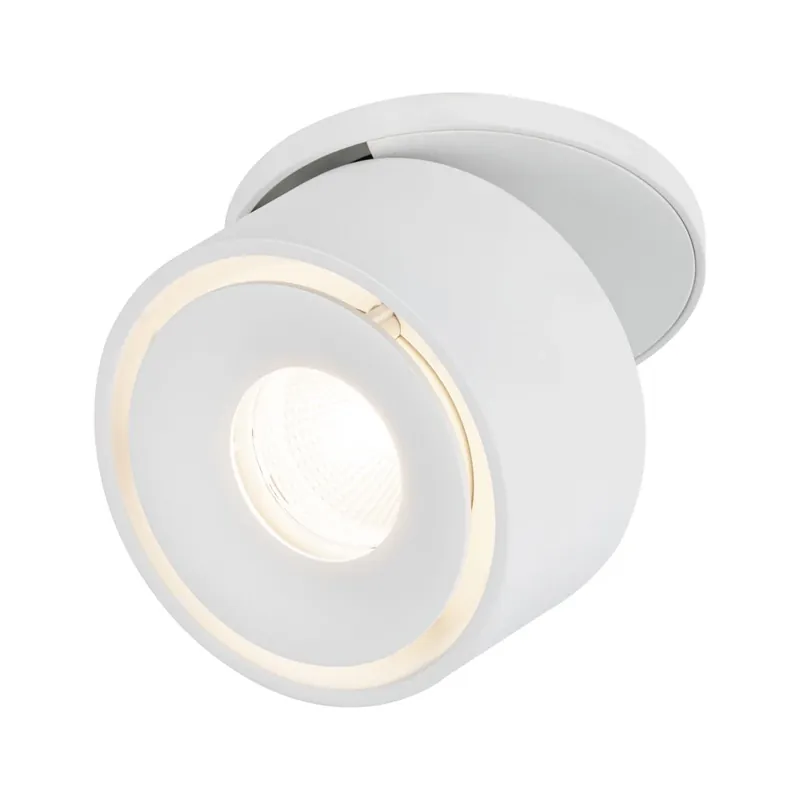 Paulmann Spircle, bílá zápustná bodovka, 8W LED 3000K, prům. 7,8cm Pouze Dnes
