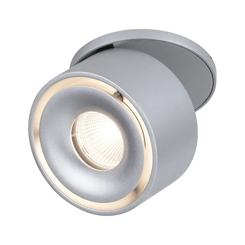 Paulmann Spircle, matně chromová zápustná bodovka, 8W LED 3000K, prům. 7,8cm Aktuální