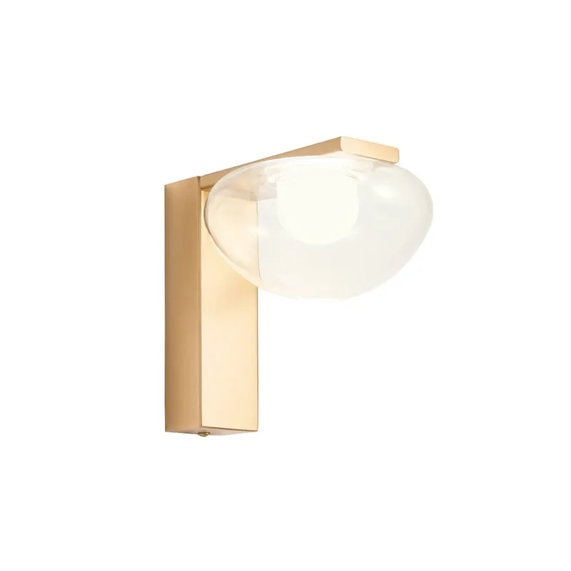 Redo Sinclair, zlaté nástěnné svítidlo, LED 6,5W 3000K, průměr 14cm, úhel 90° Objednat Nyní