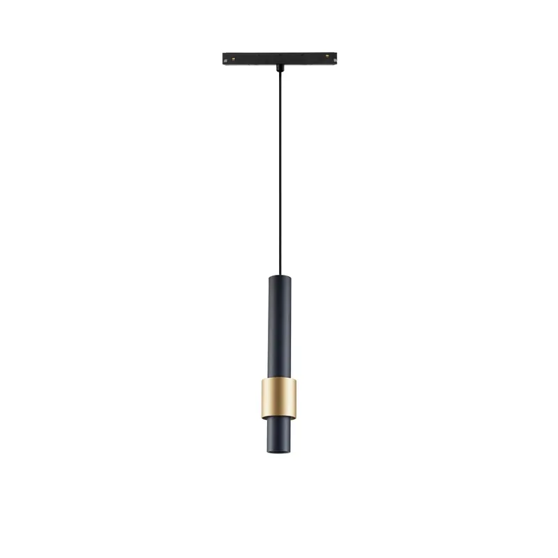 Mantra Magneto 48V Clifton, černozlatý závěs LED 7W 3000K 38°, TRIAC, průměr 5,8cm Oblíbený