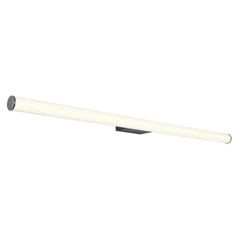 Redo Dizzy, koupelnové nástěnné svítidlo, LED 24W 3000/4000K, černá, délka 120cm, IP44 Omezená Nabídka