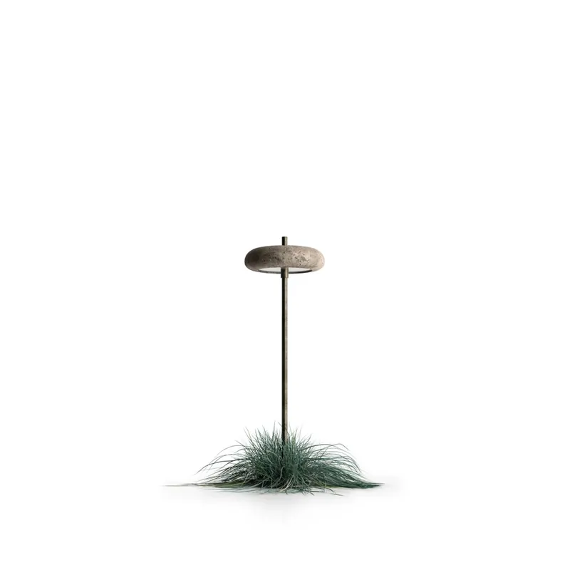 Il Fanale Pantarhei, stojanové svítidlo z mosazi a terakoty, LED 2,5W 2700K, výška 61,5cm, IP65 Bezpečná Platba