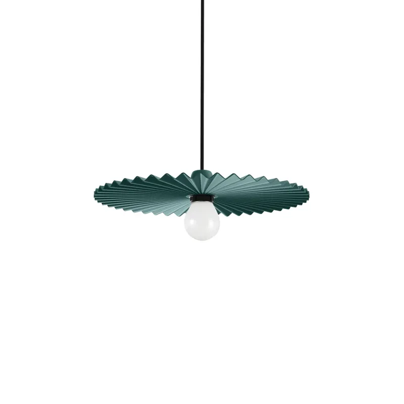 Linea Light Doge_P, moderní tyrkysové závěsné svítidlo, 1x22W E27, průměr 40cm Výhodná Nabídka