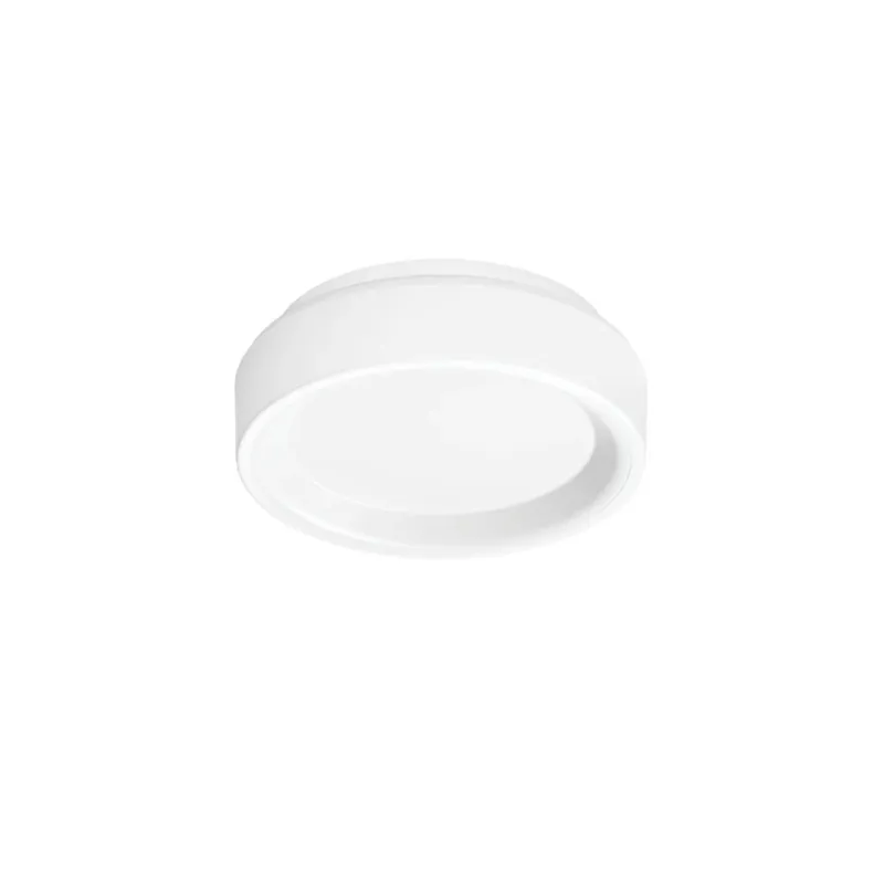 Značkový Linea Light Iside, bílé stropní/nástěnné svítidlo, 10W LED 2700K, prům. 23,1cm