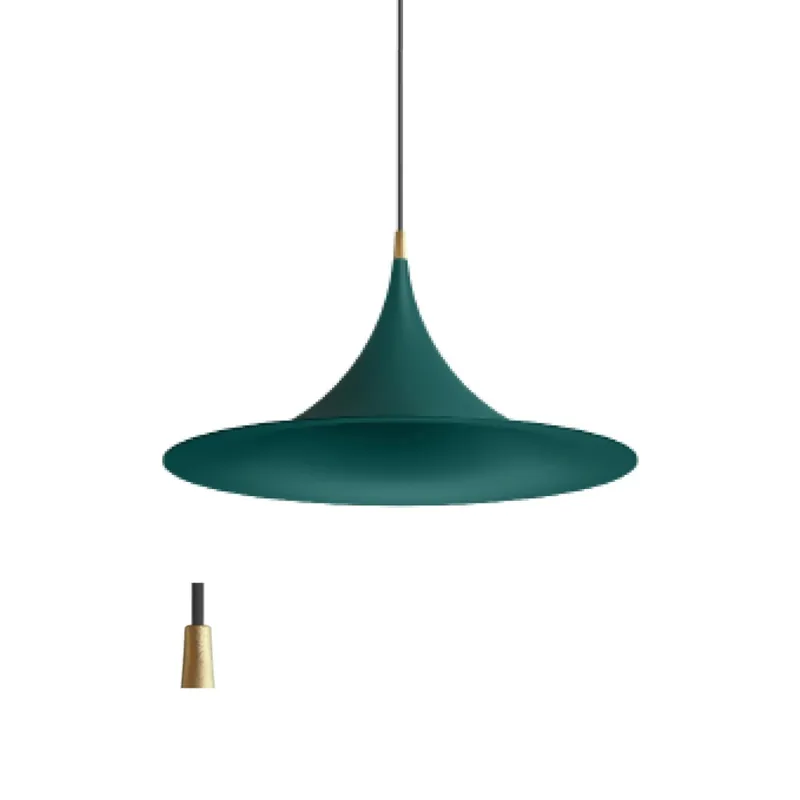 Linea Light Morgana, tyrkysové závěsné svítidlo se zlatým prvkem, 1x22W E27, průměr 47,8cm Tovární Cena