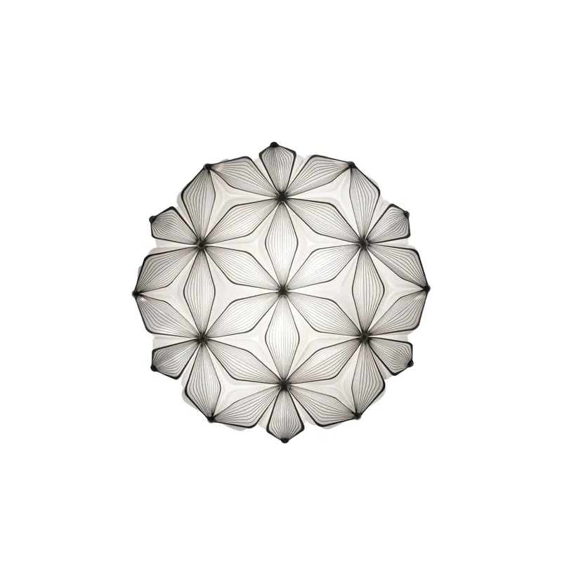 Tovární Cena Slamp C‘est La Vie Medium, černé stropní/nástěnné designové svítidlo, 2x12W E27, prům. 50cm