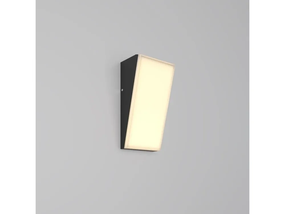 Nástěnné svítidlo Brick 3000K 10W teplá bílá 1100lm černý hliník IP54 - MAYTONI Horká Nabídka