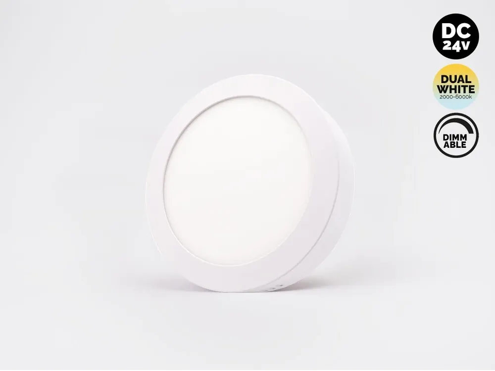 Nejprodávanější Přisazený LED panel 24V Dual White PLP225R 18W Barva Bílá
