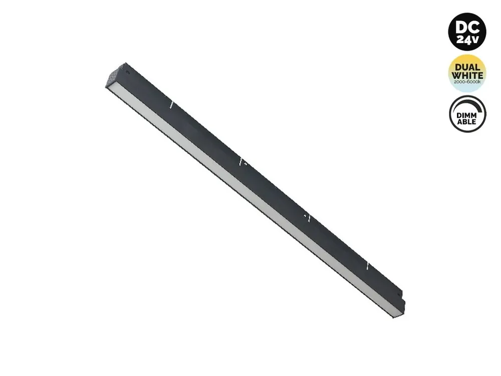 Omezená Nabídka Lištové svítidlo 24V Dual White L600 24W Barva Černá