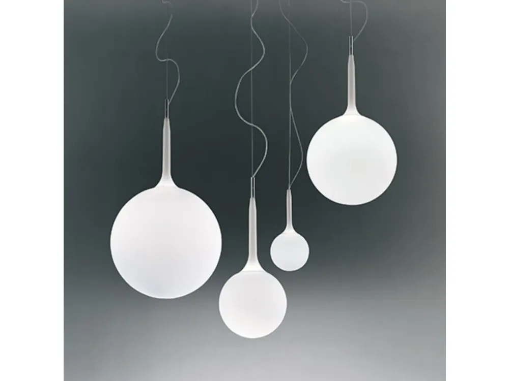 Artemide Castore Suspension 25cm, Závěsné svítidlo, E27, IP20, Bílá Top Prodej