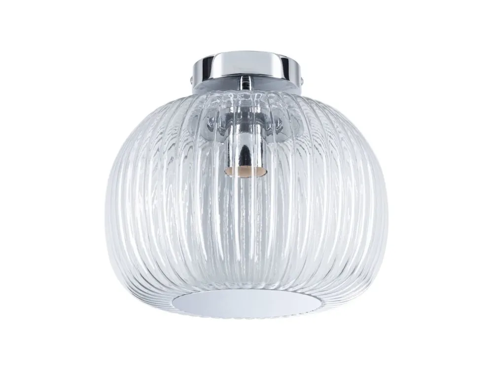 Odeslání Ihned LED stropní svítidlo Ruya IP44 E27 230V max. 60W sklo/chrom - PAULMANN