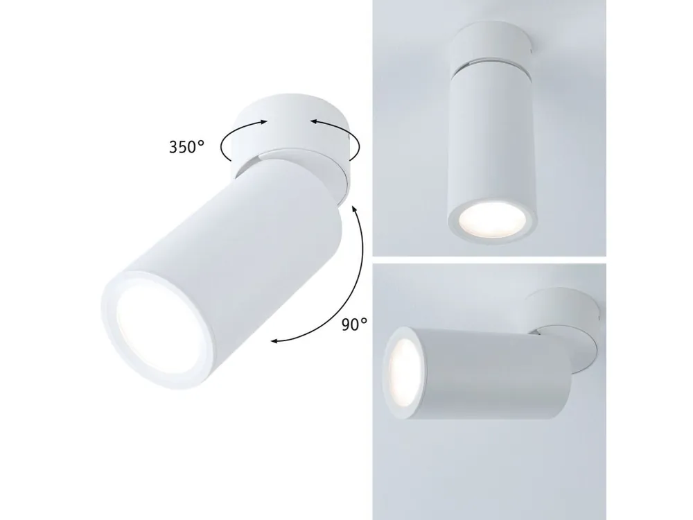 Zlevněný LED stropní svítidlo 3-krokové-stmívatelné Turnal Coin 2700K 230V 6W stmívatelné bílá mat - PAULMANN