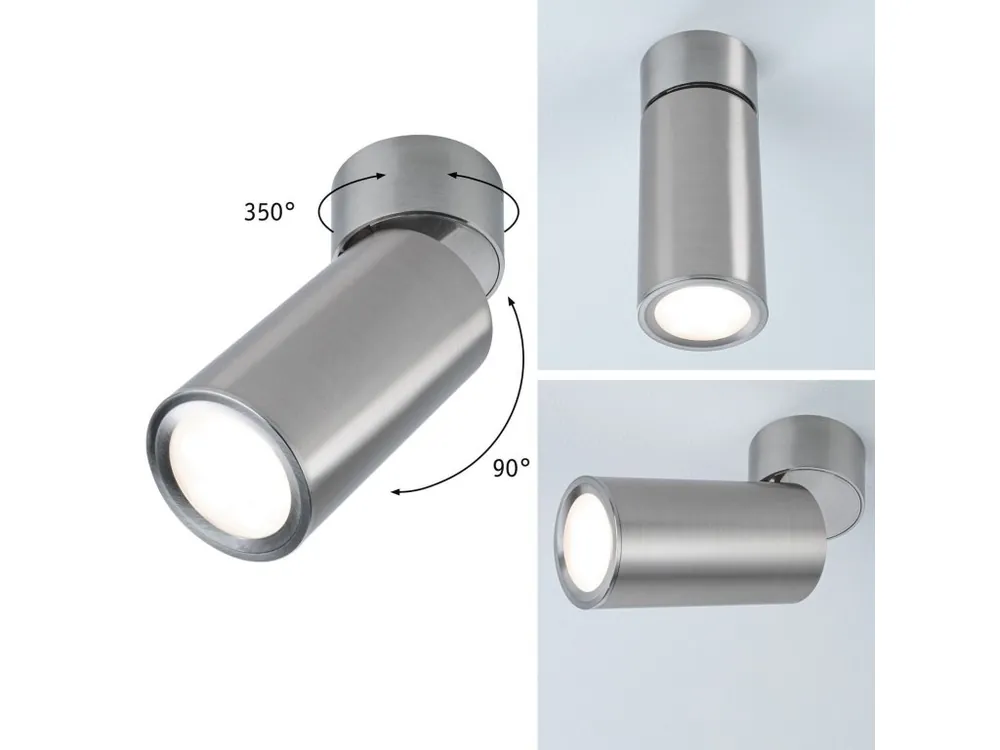LED stropní svítidlo 3-krokové-stmívatelné Turnal Coin 2700K 230V 6W stmívatelné kov kartáčovaný - PAULMANN Ihned K Objednání